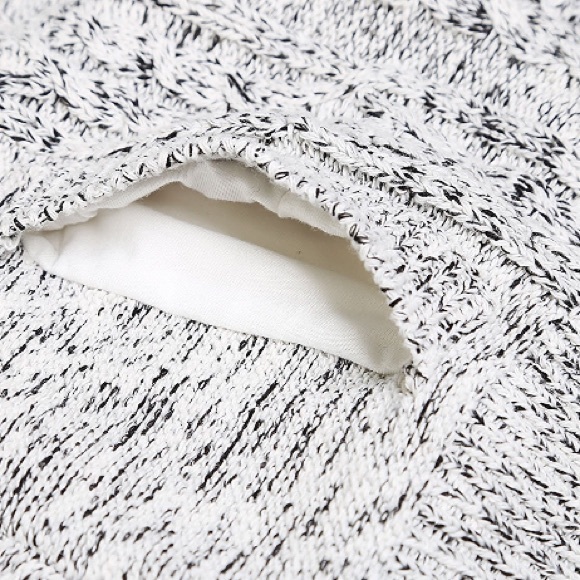 Faux Fur Lined Hoodie Cardigan Coat w Pockets Grey - Picture 6 of 8